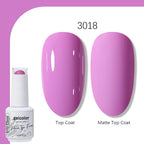 Arte Clavo Solid Color Gel Nail Polish 15ml Soak Off UV LED Gel Semi-Permanent Glitter Polish For Manicure Nail Art Salon Gel
