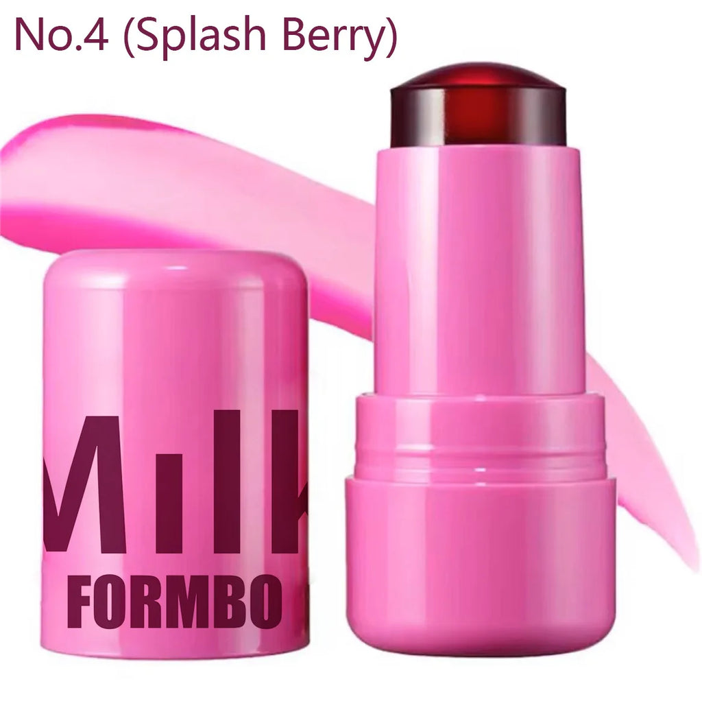 Lip Gloss & Blush,Cooling Water Jelly Tint,Multi Makeup Stick,Cheek Stain,Long-Lasting Hydrating,Transfer Proof,Buildable Rouge