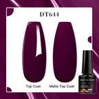 MEET ACROSS 7ml Red Blue Green Metallic Gel Nail Polish Super Bright Mirror Effect Semi Permanent LED UV Gel Nail Art Varnish