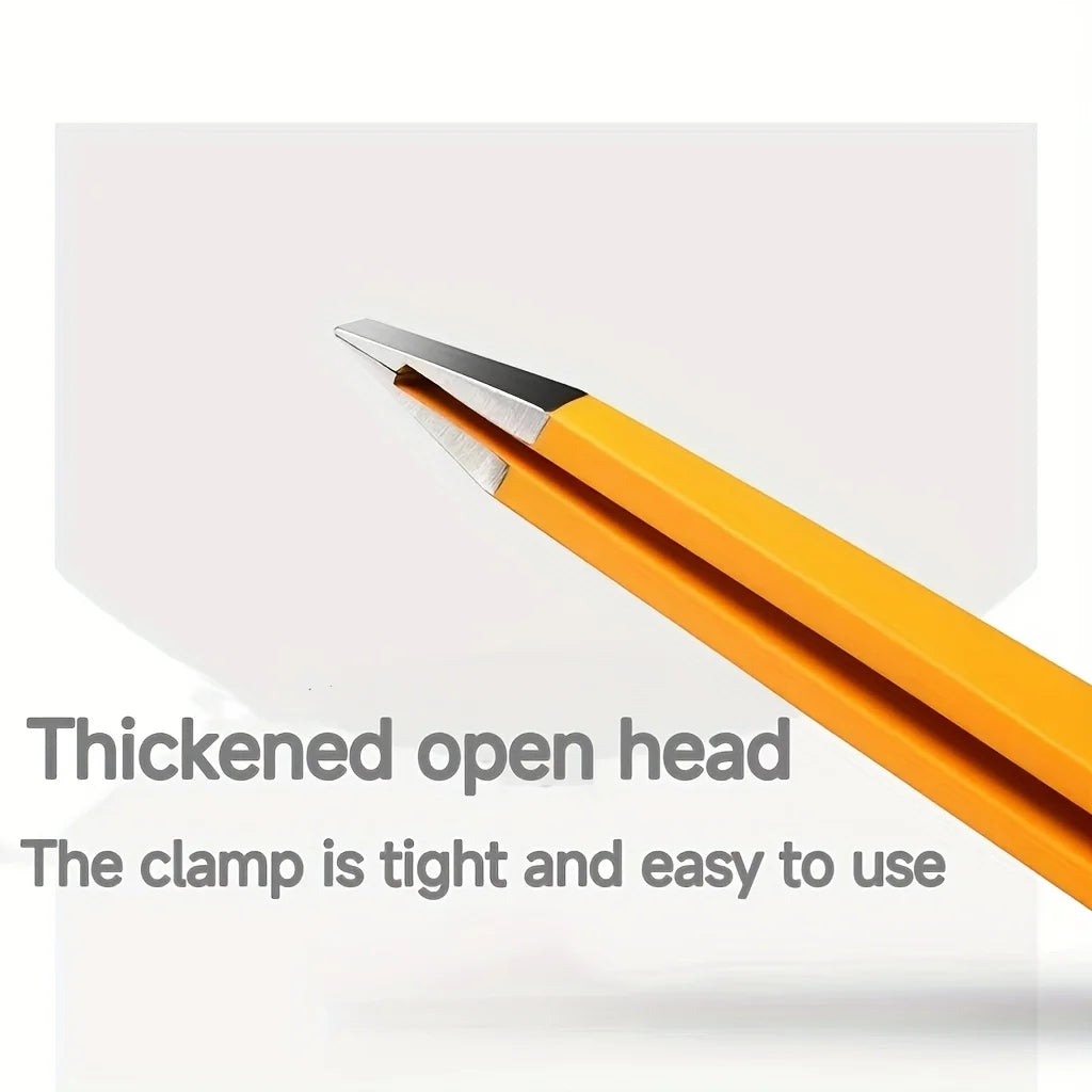 Stainless Steel Eyebrow Tweezers Slant Tip Precision Tip for Eyebrow Hair Removal Facial Hair Blackheads & Splinters Removal