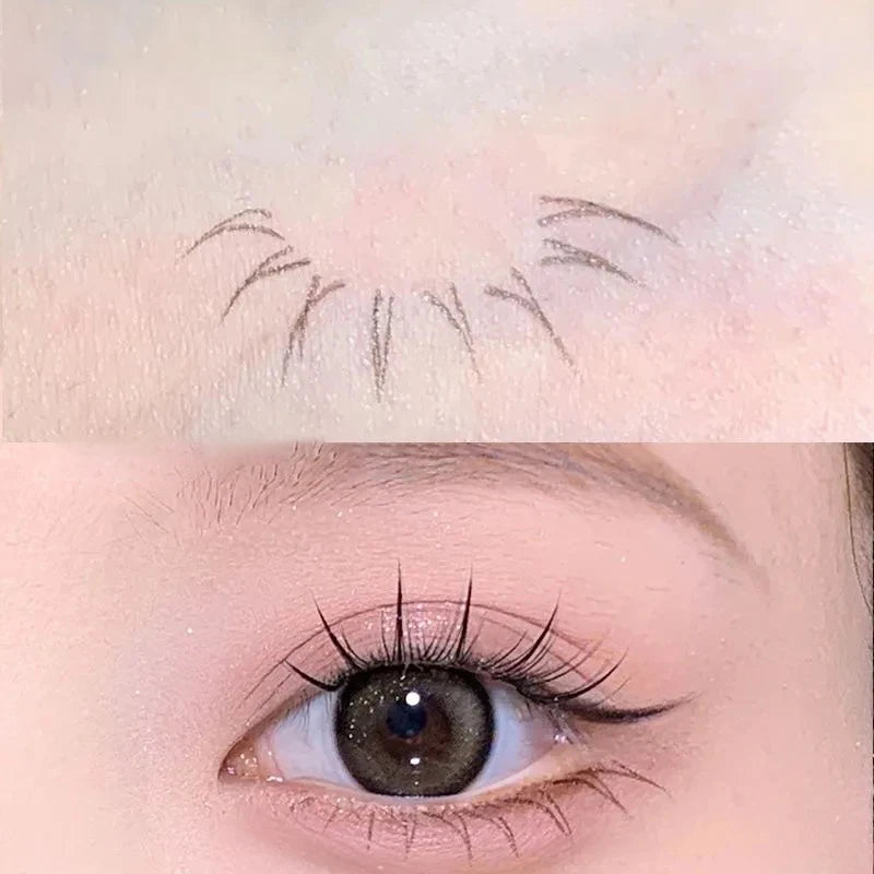 Waterproof Liquid Eyeliner Eyebrow Easy To Color Sweat-proof Eyebrow Pen 0.05MM Ultra Thin Head Eye Liner Eyelash Eye Makeup