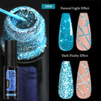 Gold Silver Metallic Liner Paint Gel Nail Polish Chrome Mirror Metal Effect Super Bright French UV LED Semi Permanent Nail Gel