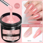 BORN PRETTY 250g Jelly Milky White Pink Translucent Nude Gel Polish Refilled Package Semi Permanent Soak Off UV Nail Art Varnish
