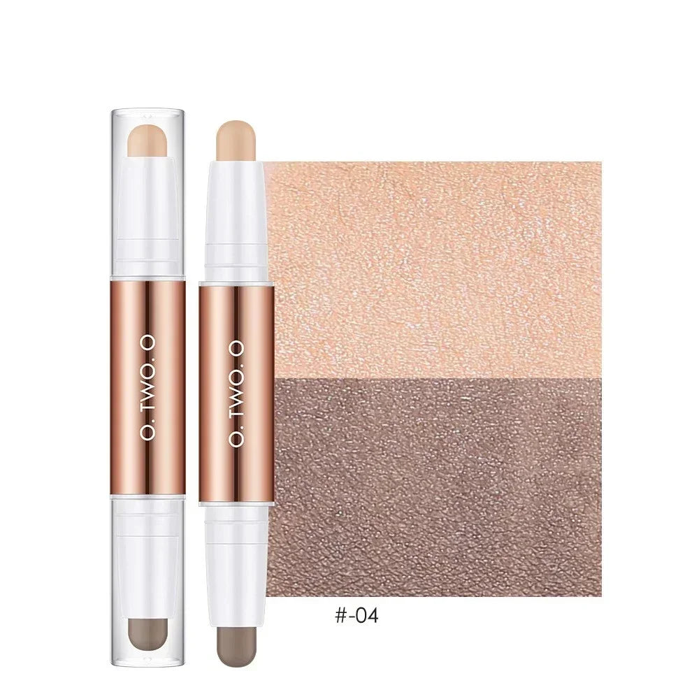 Waterproof Double-end Contouring Bronzer Stick Lasting Natural Matte Concealer Highlighter Pencil Corrector Skin Tone Pen Makeup
