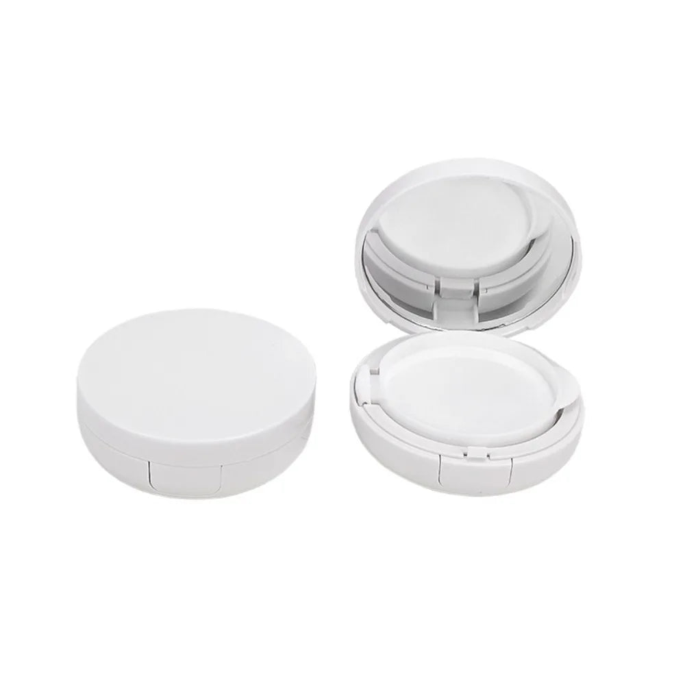 15g/0.5oz Empty Air Cushion Puff Box Portable Cosmetic Makeup Case Container with Powder Sponge Mirror for BB Cream Foundation
