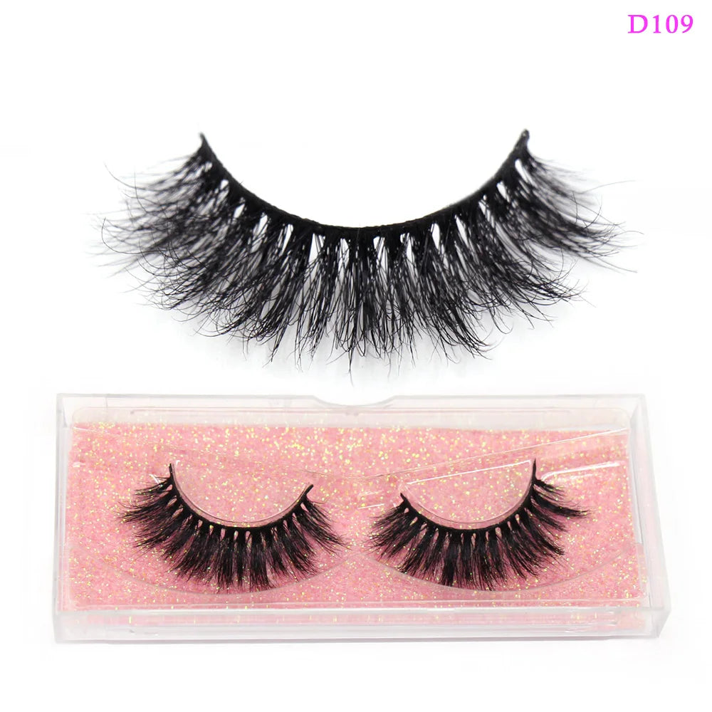 LEHUAMAO 3D Mink Lashes Makeup Eyelashes Natural Fluffy Long Fake Lashes Full Stripe Reusable False Eyelash Extension