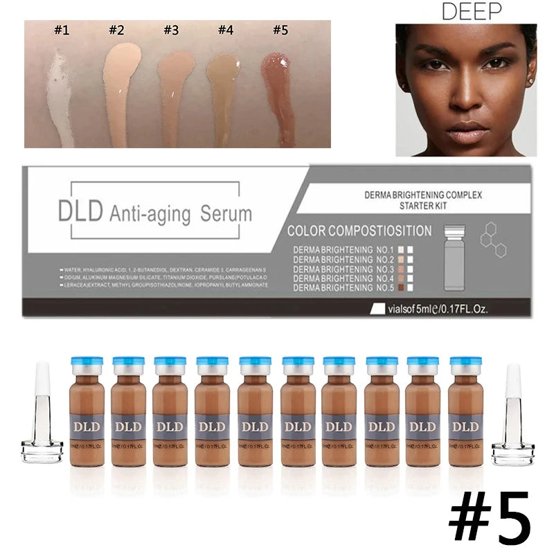 Korea 5ml BB Cream Glow Ampoule Starter Kit Semi-permanent Niacinamide Foundation Concealer Moisturising Cream Skin Care