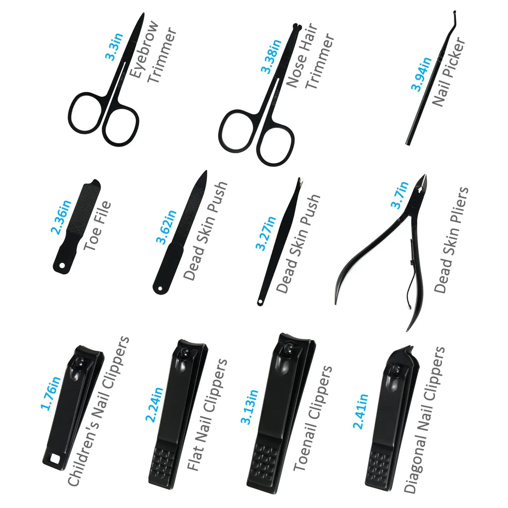 Nail Clipper Kit 26 Pieces Stainless Steel Manicure Kit Manicure Set Professional Nail Care Tools with Luxurious Travel Case