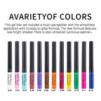 Waterproof Matte Liquid Eyeliner Long Lasting Quick Dry Non Smudging UV Luminous Gel Makeup for Smokey Eyes