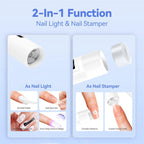 Portable Mini Led Nail Lamp Rechargeable Mini UV Led Lamp for Nails Gel Dry,Cordless Resin Curing UV Light Mini Nails Dryer