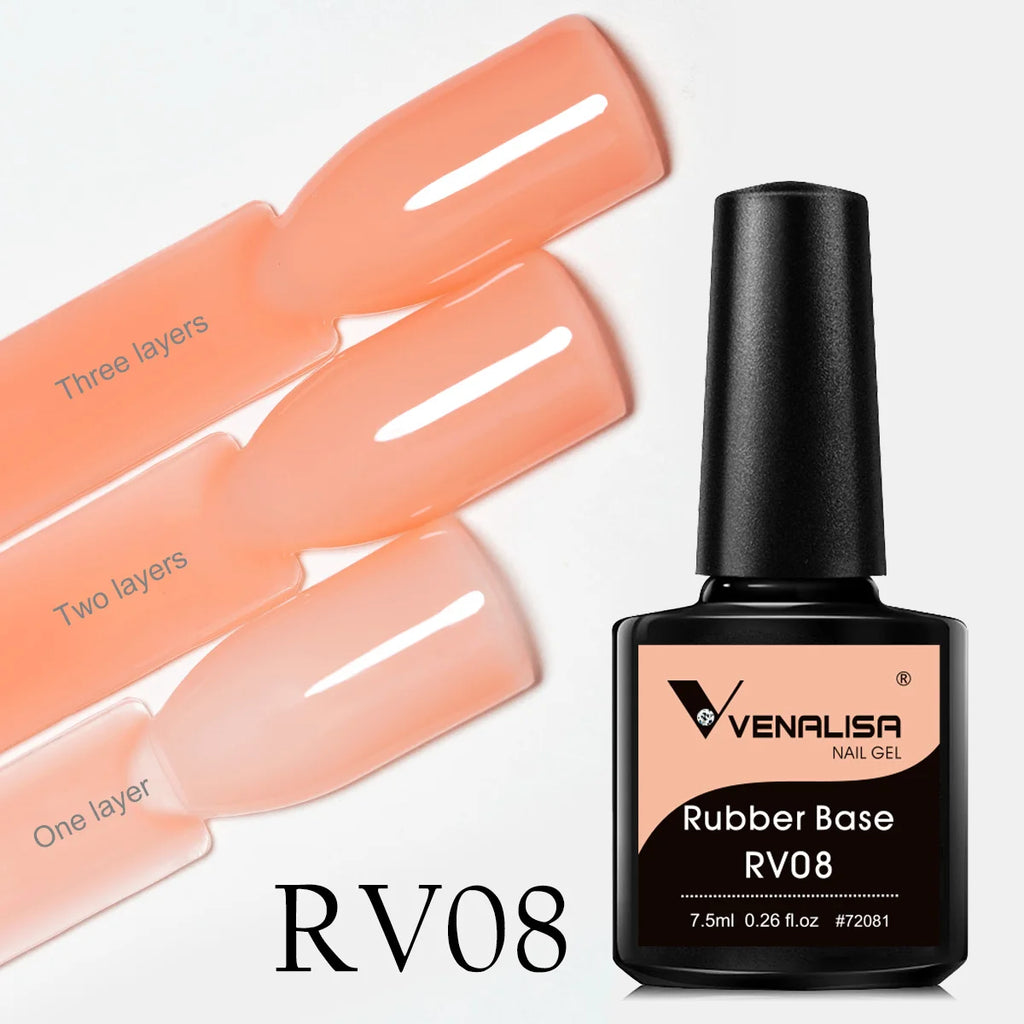 Venalisa Rubber Base Jelly Pink Color Collection Gel Nail Polish VIP4 Hema TPO Free Soak Off UV LED Gel Varnish Nail Manicure