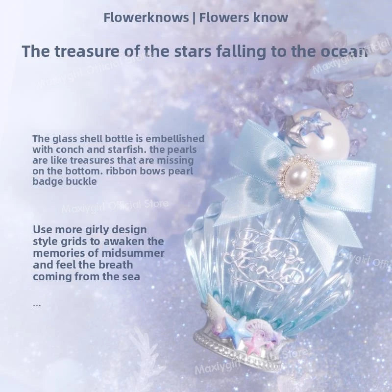 Flower Knows Shell Pearl Collection Perfume Fruit Grapefruit Long Lasting Personal Perfumes Eau de Parfum 50ml