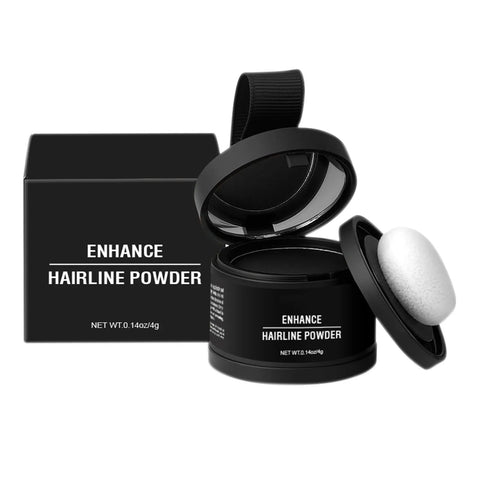 Powder (light Brown) Hair Root, Immediately Hair Color Shadow Covers Gray Hair, Hair Is Moisturized, Naturally Modified Hair Top