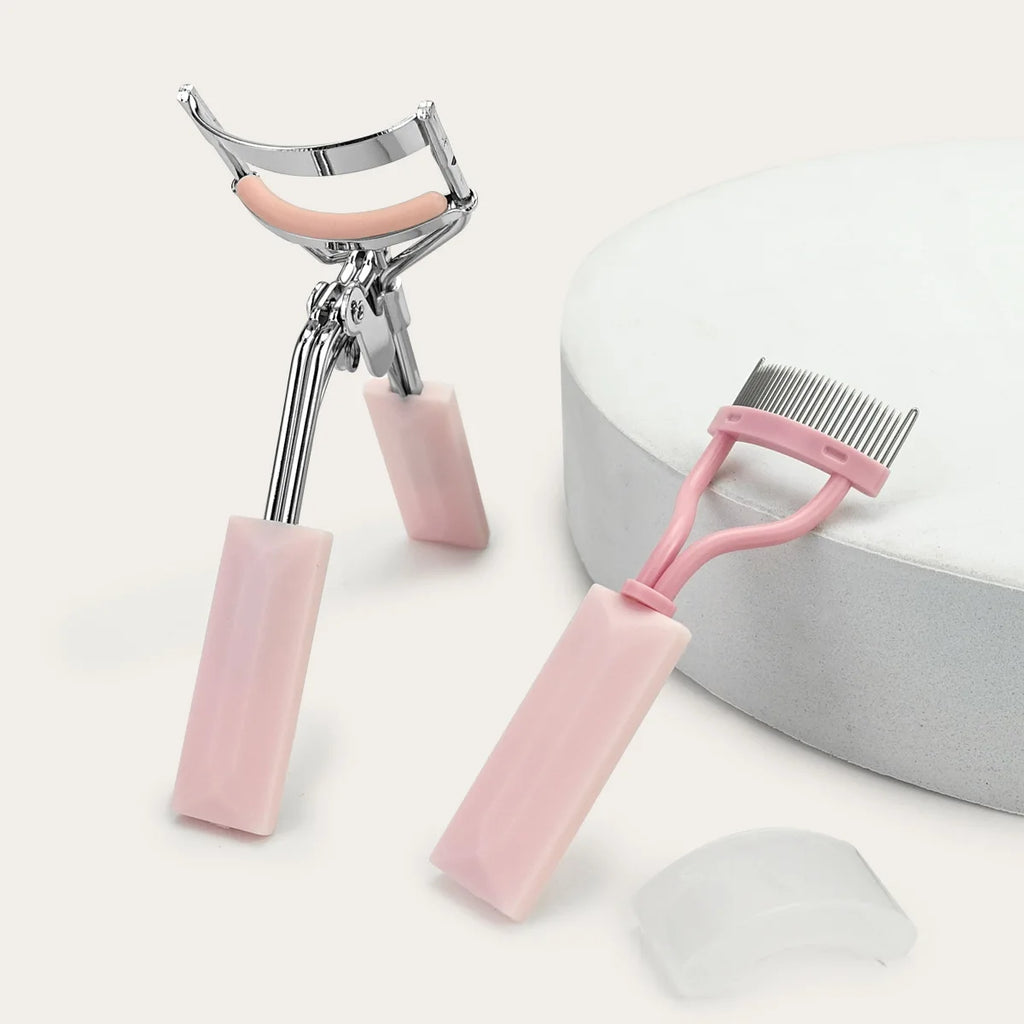 1 2 3 Pcs Eyelash Curler Set Stainless Steel Eyelash Comb Curling and Shaping Tool Makeup Accessories Beauty Kit