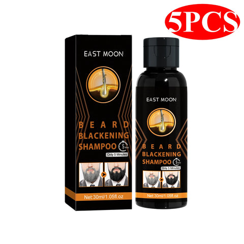 Ginger Hair Blackening Shampoo White/Grey Back To Black Travel Long Lasting Coloring Hair Beard Washing Dying Shampoo