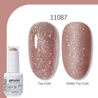 Arte Clavo Solid Color Gel Nail Polish 15ml Soak Off UV LED Gel Semi-Permanent Glitter Polish For Manicure Nail Art Salon Gel