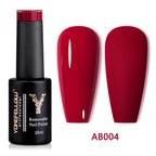 YOKEFELLOW 10ml Jelly Nude Gel Nail Polish High Quality Translucent Pink Nail Gel Varnish Soak Off UV Gel Polish Long Lasting