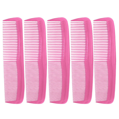 5pcs Black Hair Styling Comb, Fine Tooth Hair Comb, Heat Resistant Comb, Double Headed Hair Styling Comb