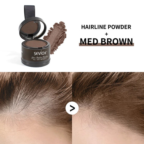 Sevich Hair Line Powder 4g Black Root Cover Up Natural Instant Waterproof Hairline Shadow Powder Hair Concealer Coverage 13color