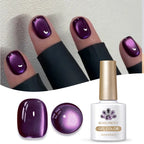 BORN PRETTY 10ml Black Glass Cat Magnetic Gel Nail Polish Punk Style Nail Art Manicure Varnis Semi Permanent Gel for Winter Nail