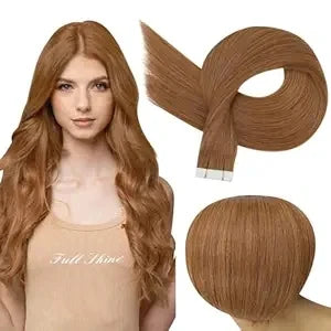 Full Shine Tape In 100% Remy Human Hair Straight Double Sided Blonde Comfortable Silky Natural Tape ins For Women