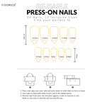 24pcs Sweet False Nail Patches Detachable Fake Nail Tips With Bowknots Love Heart Pearl Design Pink Almond Korean Press On Nail