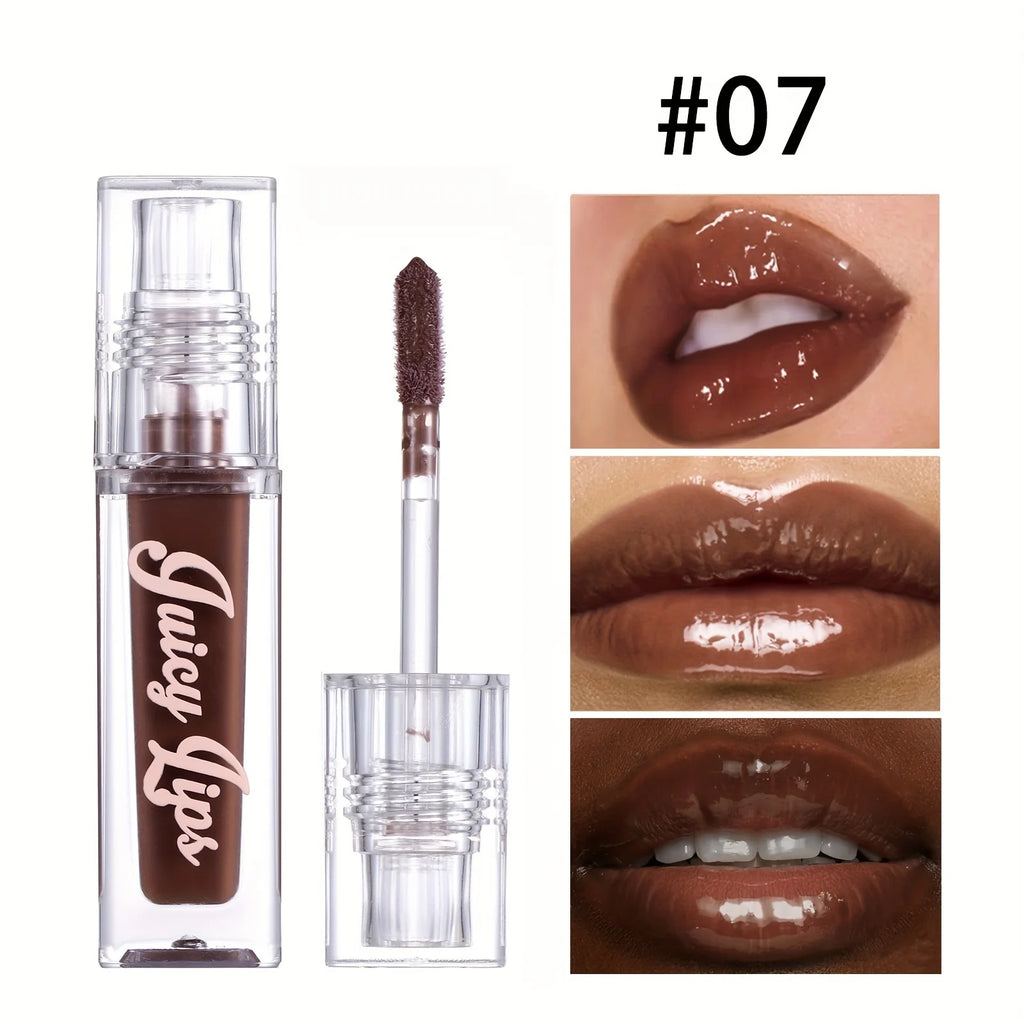 Hydrating Crystal Lip Oil - Plumping & Moisturizing Gloss with Tinted Shades for All Skin Types