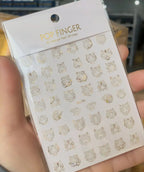 Press on Nails Tiger Symbol Nails Decals Design Fierce Wild Animal Leopard Decoration Manicure Stickers Nails Accessories Tools