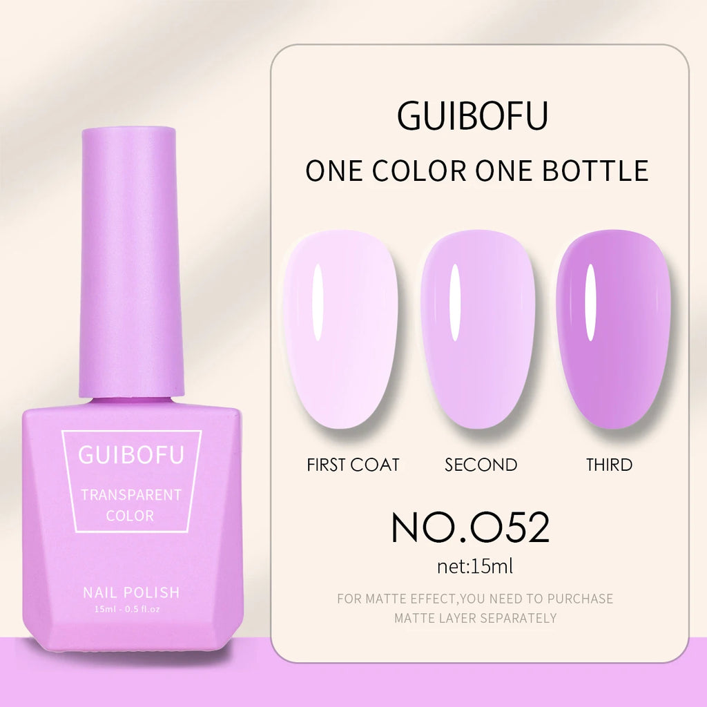 1pc 15ml Milky Jelly Nude Gel Nail Polish Transparent Colors Sheer White Pink Gel Nail Kit For Salon 68 Color