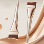 Arc-Fit Foundation Brush - Ergonomic Contour for Streak-Free Blending, Vegan Micro-Flex Bristles (Travel & Salon Use)