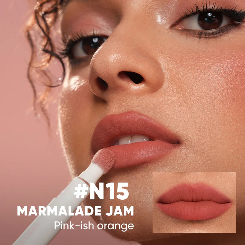 Judydoll Matte Lip Tint, Long-Lasting, Transfer-Proof, Brightening, Full Coverage, Non-Drying, Comfortable Wearing