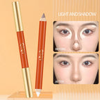 QXQY dual head contouring pen, full face contour, highlight, silky color rendering, 3D decoration stick