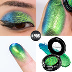 CHARMACY Multichrome Glitter Eyeshadow Set with Primer Long-lasting High Chrome Pigment Eye Shadow Cosmetic Makeup for Women