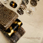 10 Rolls Water Soluble Leopard Print Transfer Paper Nail Transfer Foil Animal Printing Stickers Professional Nail Art Design