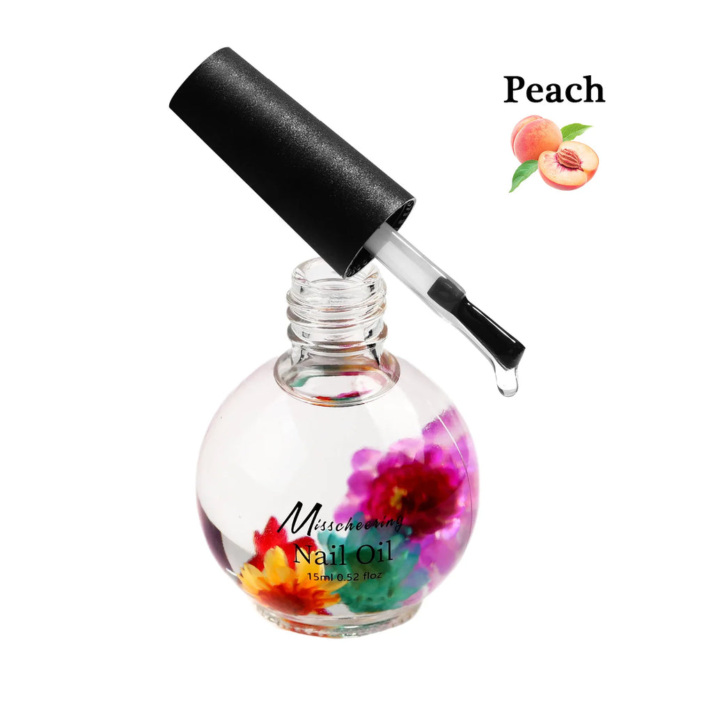 15ml Nail Nourishing Oil Dry Flower Fragrance Nourishing Oil Moisturizing Nail Cuticle Nail Care Repair Damaged Liquid Nail Care