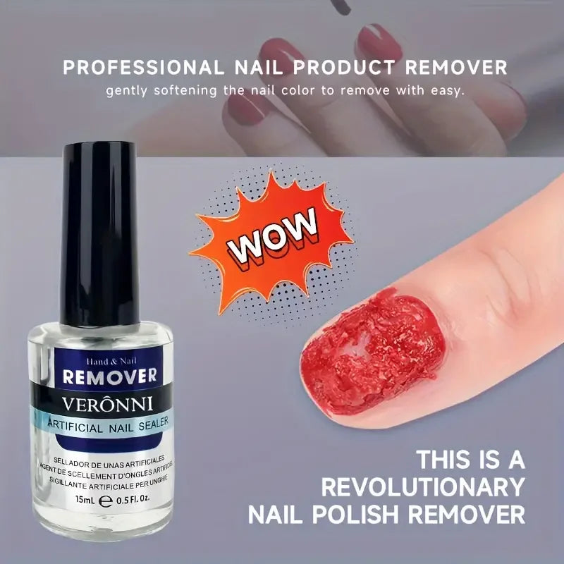 15ML Nail Gel Polish Fast Remover Gel Polish Soak Off UV LED Cleaner Function Gel Remove Manicure For Home Use or Nail Salons