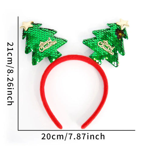 Christmas Headbands Funny Santa Claus Leg Hairband Xmas Kids Favor Gifts Head Band Merry Christmas Natal Navidad Party Decor