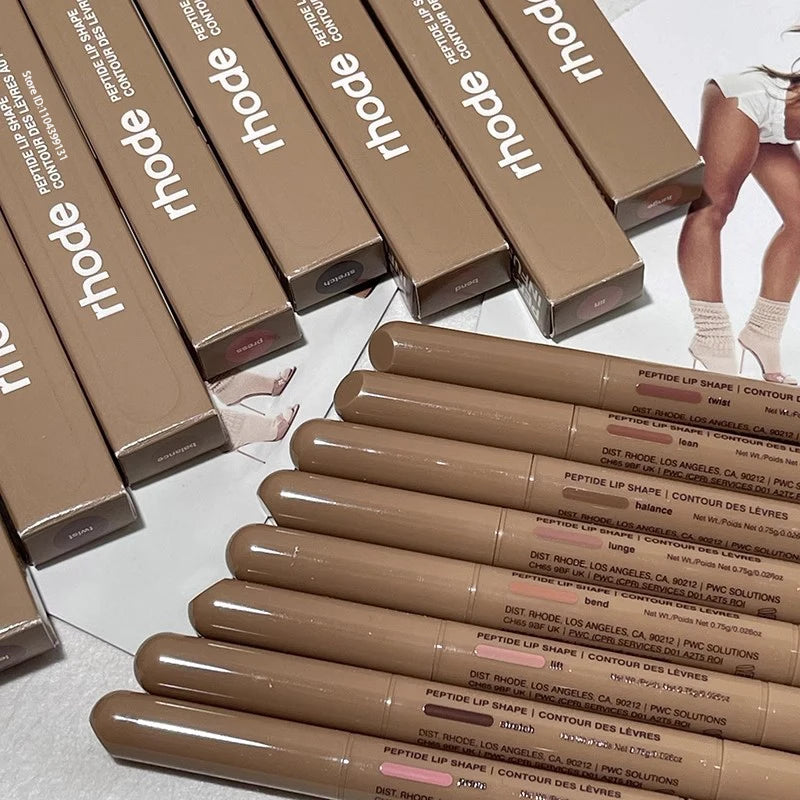 Skin Peptide Lip Shape Pen Lip Liner Long Lasting Lip Tint Pencil Pen Makeup Lipstick Powder Blusher Gloss Rouge Makeup Lipliner