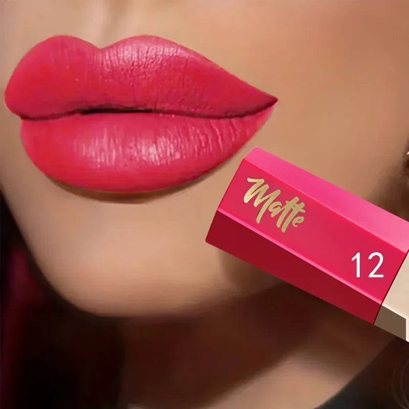 Luxury Matte Liquid Lipstick, Long Lasting Waterproof Velvet Lip Color, Smooth Lightweight Fog Matte Finis