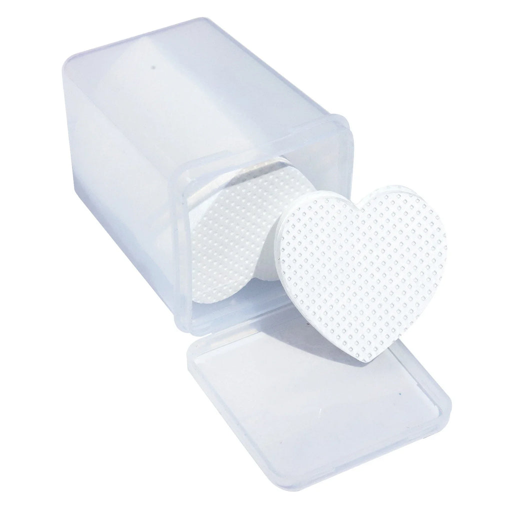 200Pcs Lint Free Nail Wipes Nail Polish Remover Cotton Pad, Heart Shape UV Gel Makeup Cleaning Tools