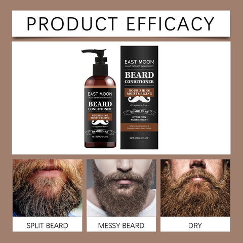 60ml Men Beard Nourishing Conditioner Oil Control Deep Moisturize Restore Soften Improve Hair Loss Beard Growth Conditioner