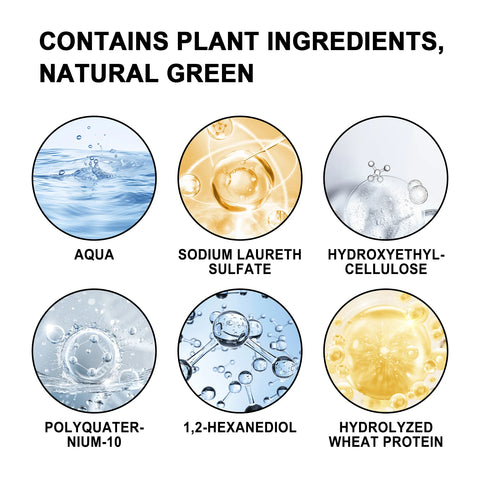 EELHOE 100ml Sliver Gray Hair Dye Cream Plant Essence High-efficiency Hair Dye Gentle Moisturizing Cover Shampoo For Men Women