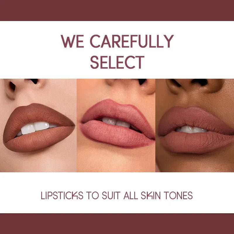 Professional Grade 12 Color Double Ended Lip Liner Lipstick Set Matte High Color Rendering Does Not Fade Waterproof  Sweat Proof