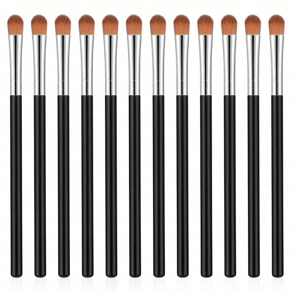 3 Pack Professional Eye Makeup Tools Flat Concealer Brush Small Blending Eyeshadow Brush Portable Mini Eyebrow Concealer Brush Set For Women Daily Makeup
