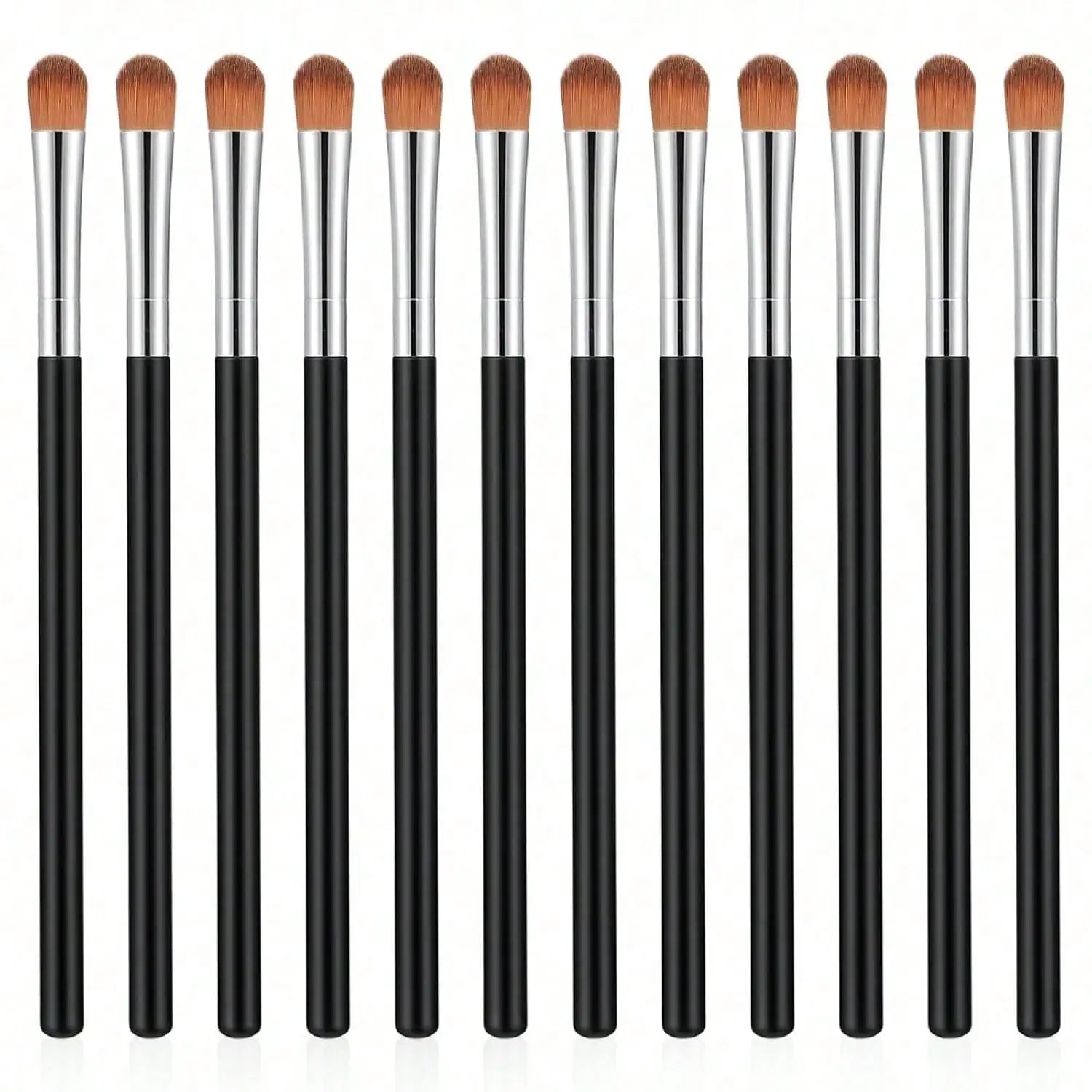 3 Pack Professional Eye Makeup Tools Flat Concealer Brush Small Blending Eyeshadow Brush Portable Mini Eyebrow Concealer Brush Set For Women Daily Makeup