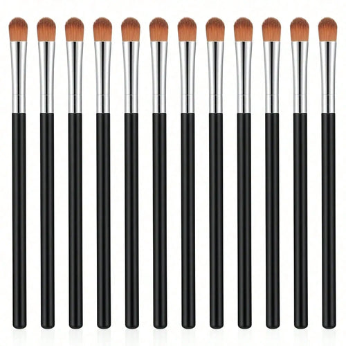 3 Pack Professional Eye Makeup Tools Flat Concealer Brush Small Blending Eyeshadow Brush Portable Mini Eyebrow Concealer Brush Set For Women Daily Makeup