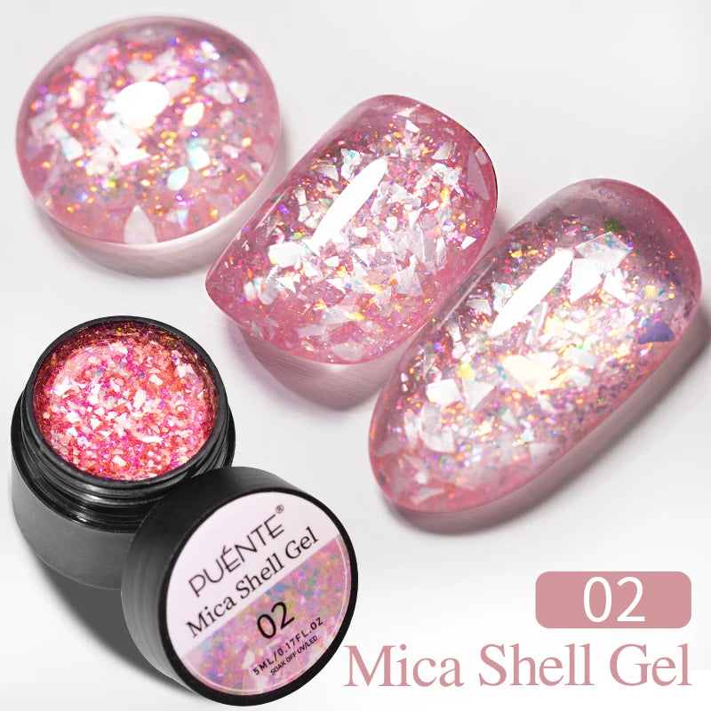 PUENTE 7.5ML Blue Laser Cat Magnetic Gel Nail Polish Sparkling Holographic Rainbow Cat Eye Gel Soak Off UV/LED Nail Art Varnish