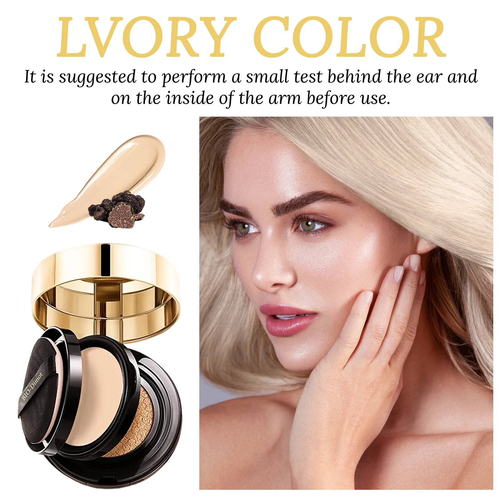 2 IN 1 Air Cushion Foundation+Matte Face Pressed Powder Makeup BB Cream Concealer Oil-control Waterproof Long-lasting Cosmetics