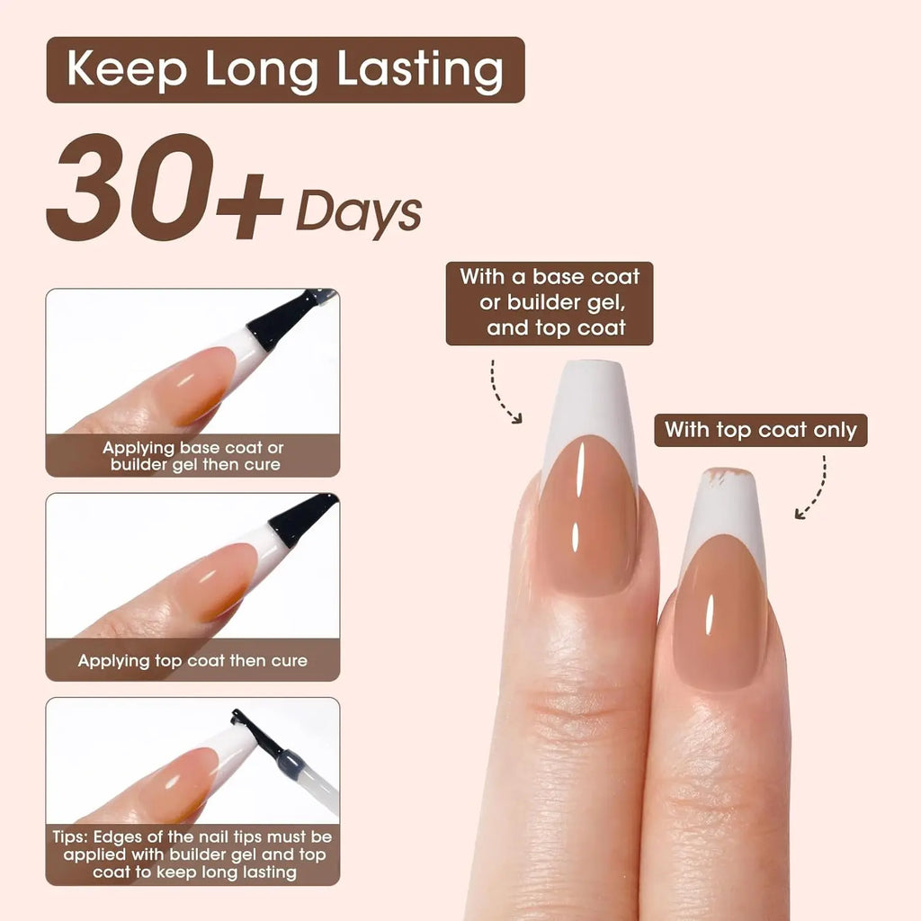 GELLEN Press on Nails for Women 150PCS Almond Shaped False Nails Medium Length Soft Gel Tips Natural Looking Nail Art