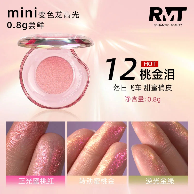 RMT Romantic Beauty Vientiane Chameleon Highlight Blush Repair 3-in-1 Liquid Brightens Face